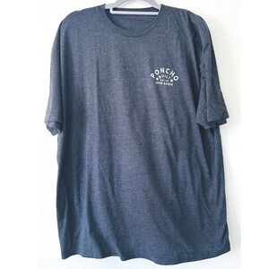 Poncho Outdoors Mens Charcoal Heather Built on the Open Range Graphic Tee XL